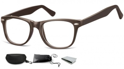 Okulary oprawki zerówki korekcyjne Nerdy Flex Sunoptic AC15C brązowe