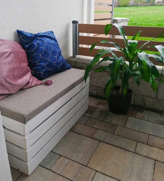 PUFA KUFER SKRZYNIA drewniana sosnowa siedzisko 50cm MALOWANA CZARNA - 50 wzorów