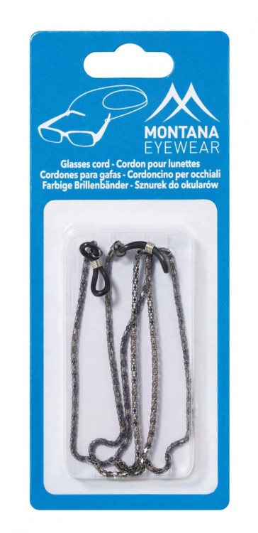 Grafitowy Łańcuszek , zawieszka, sznureczek do okularów BC6