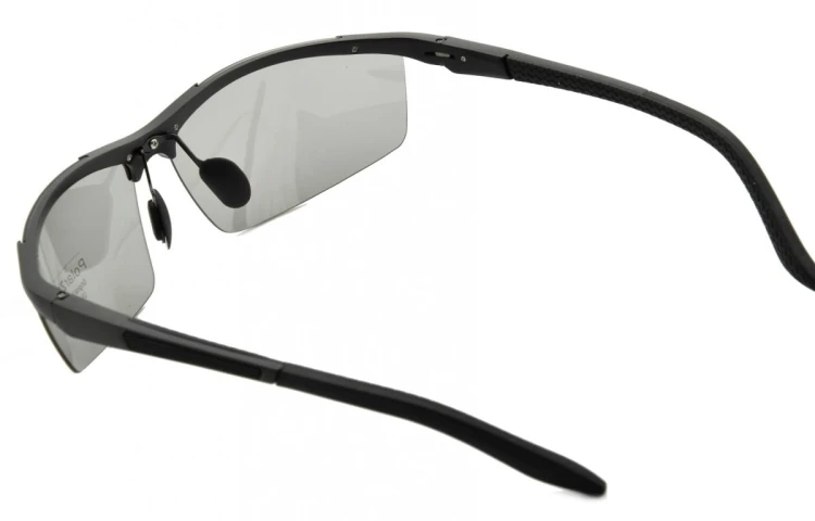 Męskie Sportowe okulary polaryzacja + fotochrom aluminiowe POL-352FP