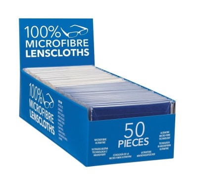 Ultradelikatna Ściereczka do okularów z mikrofibry w etui - szara