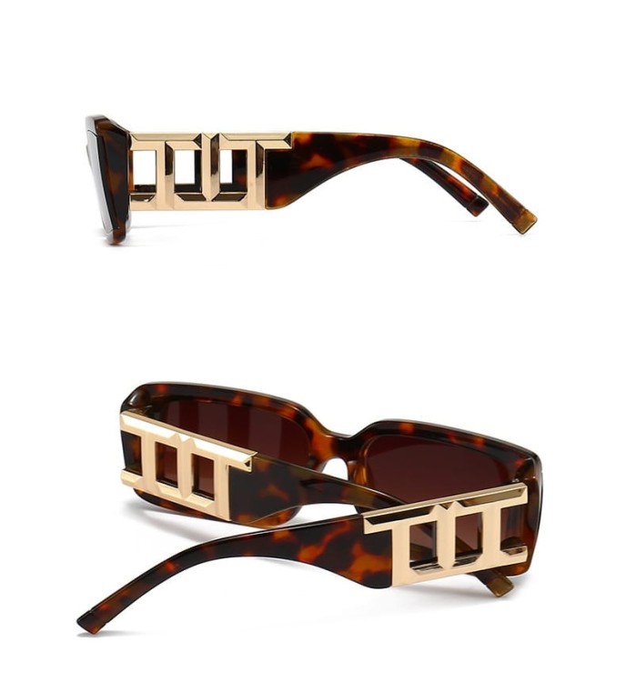 Damskie okulary przeciwsłoneczne z filtrem UV400 panterkowe ST-MAX5E