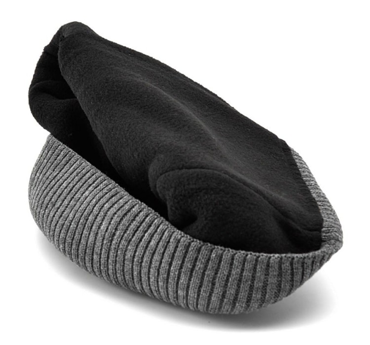 Męska Zimowa Czapka Szara z polarem - L/XL 2MORO ST-539B