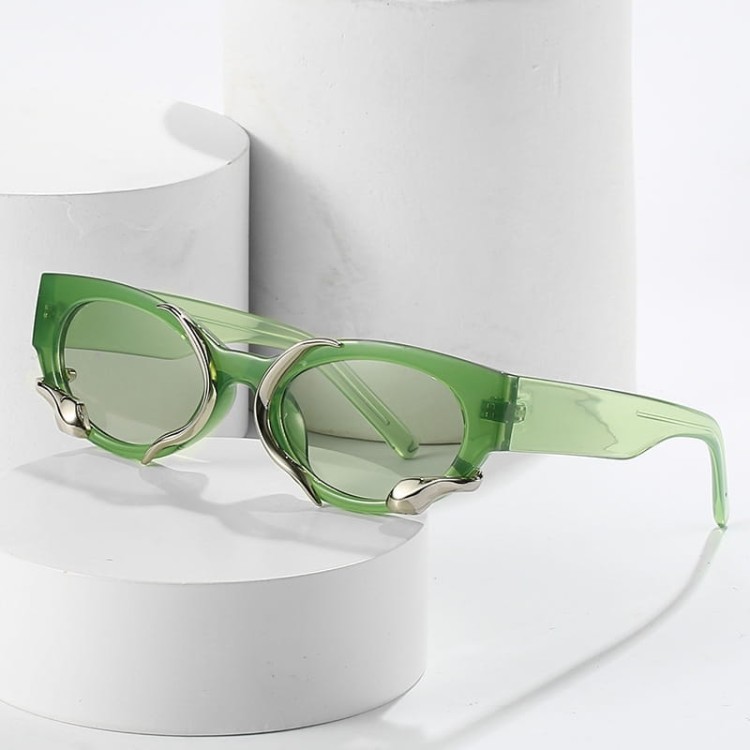 Damskie okulary przeciwsłoneczne z filtrem UV400 zielone ST-MAX4C