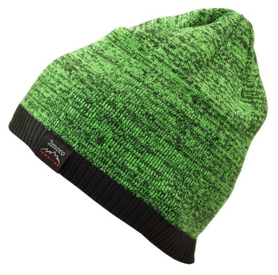 Męska Zimowa Czapka Zielono-czarna z polarem - L/XL TOMORROW ST-511