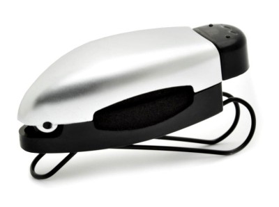 Samochodowy uchwyt na okulary, klips kolor srebrno-czarny