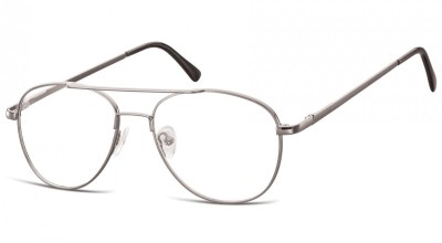 Okulary oprawki dziecięce zerówki Pilotki MK3-44B srebrne