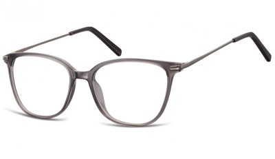 Okulary oprawki zerówki korekcyjne Nerdy Unisex Sunoptic AC26F ciemnoszary transparentny