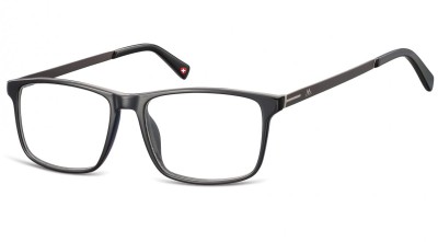 Okulary oprawki korekcyjne Nerdy Unisex Montana MA59 czarne + grafitowy zausznik