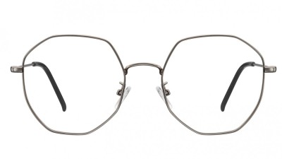 Lenonki Sześciokątne Okulary oprawki optyczne 925D grafitowe