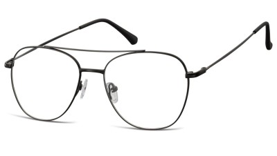 Oprawki okulary  Pilotki zerówki korekcyjne 922B czarne