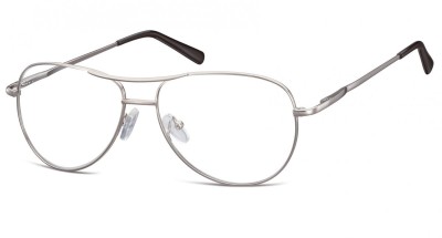 Okulary oprawki dziecięce zerówki Pilotki MK1-46B srebrne