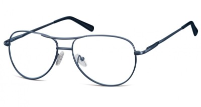 Okulary oprawki dziecięce zerówki Pilotki MK1-49C ciemno-niebieskie