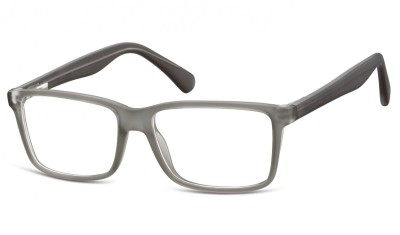 Okulary oprawki korekcyjne Nerdy zerówki Flex Sunoptic CP162A szare