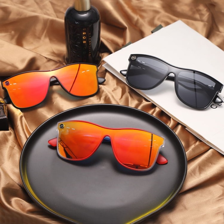 Męskie Okulary przeciwsłoneczne pełne MAXAIR z filtrem UV400 Black/Blue ST-MAX2D