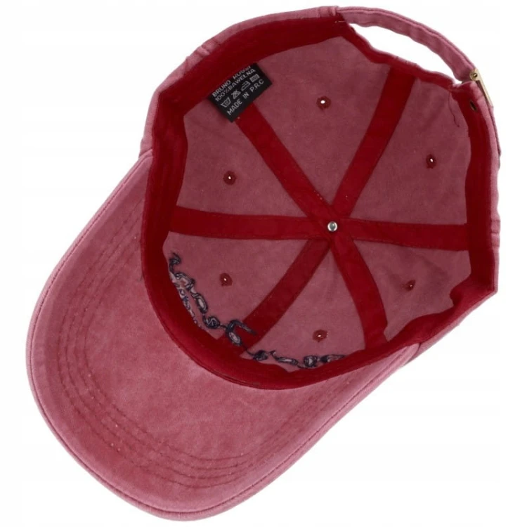 Czapka z Daszkiem Play Jeans bejsbolówka bordowa PJ3688-3