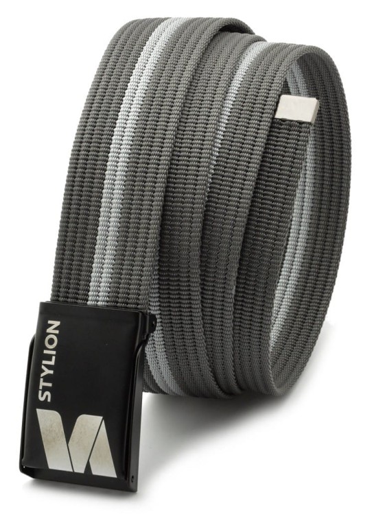 Pasek parciany grafitowo-szary STYLION - ST-29