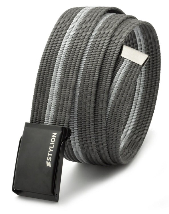 Pasek parciany grafitowo-szary STYLION - ST-29