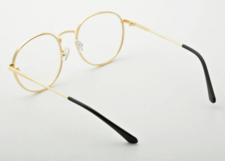 Lenonki okulary z filtrem zerówki z ANTYREFLEKSEM złoto-różowe 2525-2
