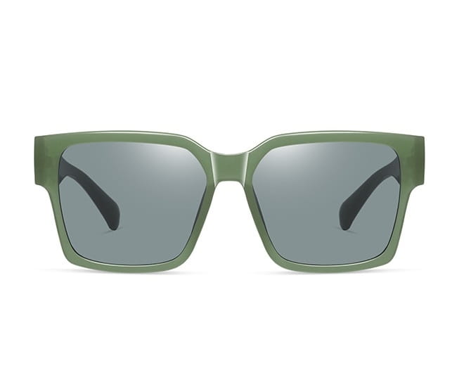 Damskie kwadratowe okulary przeciwsłoneczne z filtrem UV400 zielone ST-MAX7C