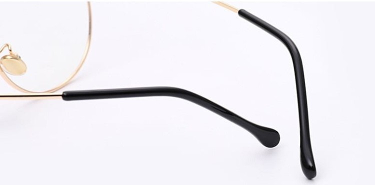 Okulary zerówki damskie z antyrefleksem SCH-543 czarny/złoty