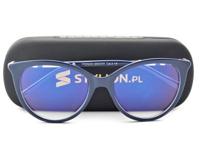 Okulary Kocie z filtrem światła niebieskiego do komputera zerówki CO-292K