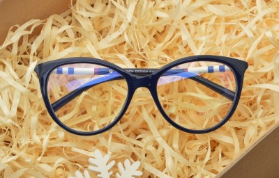 Okulary Kocie z filtrem światła niebieskiego do komputera zerówki CO-292K