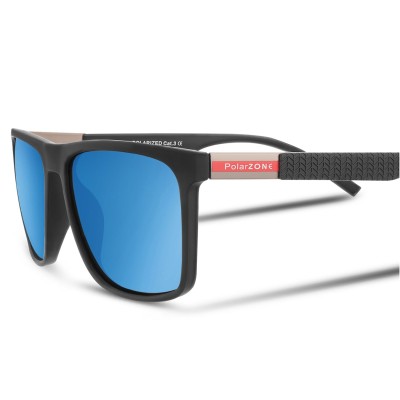 Męskie okulary polaryzacyjne przeciwsłoneczne lustrzanki niebieskie Pol-705A