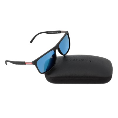 Męskie okulary polaryzacyjne przeciwsłoneczne lustrzanki niebieskie Pol-705A