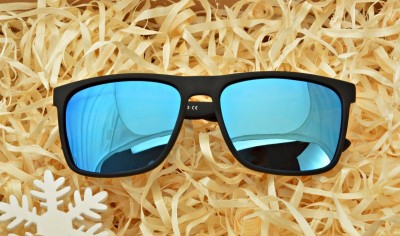Męskie okulary polaryzacyjne przeciwsłoneczne lustrzanki niebieskie Pol-705A