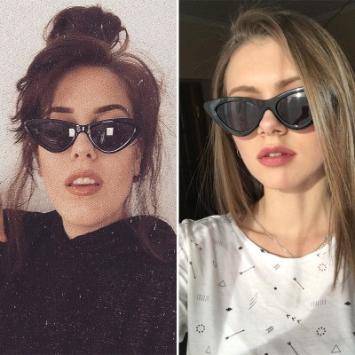 Okulary przeciwsłoneczne z polaryzacją damskie kocie Black/Pink V-165