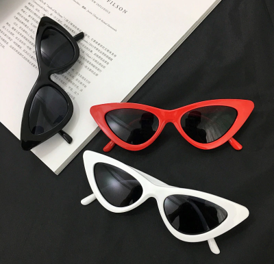 Okulary przeciwsłoneczne z polaryzacją damskie kocie Black/Pink V-165