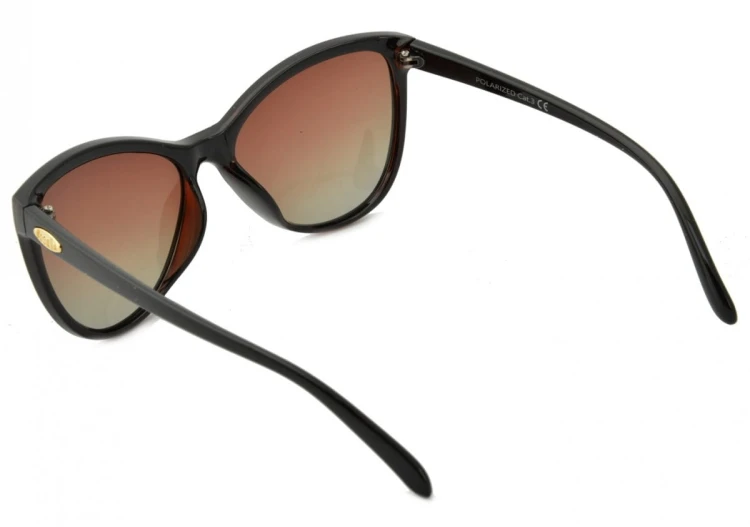 Damskie okulary Kocie polaryzacyjne brązowe POL-830
