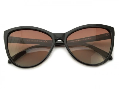 Damskie okulary Kocie polaryzacyjne brązowe POL-830