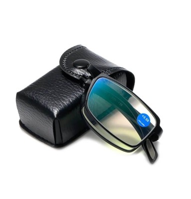 Plusy +2.50 Składane okulary korekcyjne do komputera i czytania Blue Light + Antyreflex ST335