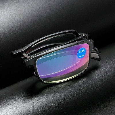 Plusy +2.50 Składane okulary korekcyjne do komputera i czytania Blue Light + Antyreflex ST335