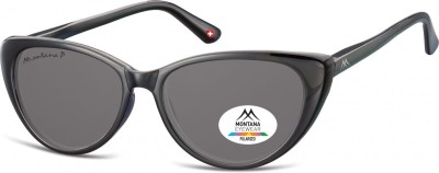 OKULARY Polaryzacyjne Przeciwsłoneczne KOCIE Oczy Damskie Flex MP43 czarne