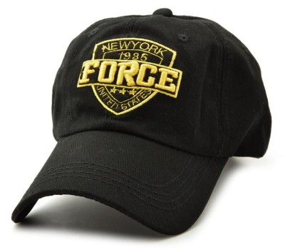 Czapka z Daszkiem FORCE czarna bejsbolówka CZ-40B