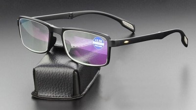 Plusy +3.50 Składane okulary korekcyjne do komputera i czytania Blue Light + Antyreflex ST335