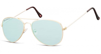 Miętowe Okulary Przeciwsłoneczne Pilotki Aviator Montana FS86B