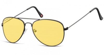 Żółte Okulary Przeciwsłoneczne Pilotki Aviator Montana FS86C