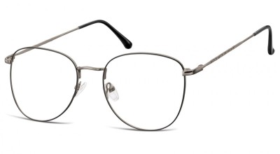 Oprawki okulary  Pilotki zerówki korekcyjne 924D czarno-grafitowe
