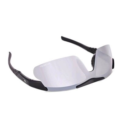 Sportowe okulary przeciwsłoneczne z polaryzacją i filtrem UV400 Black/Silver POL-447A