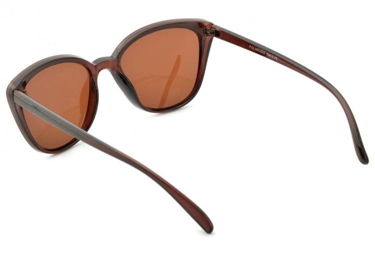 Damskie Kocie okulary polaryzacyjne brązowe POL-800