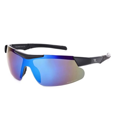Sportowe okulary przeciwsłoneczne z polaryzacją i filtrem UV400 Black/Blue POL-447