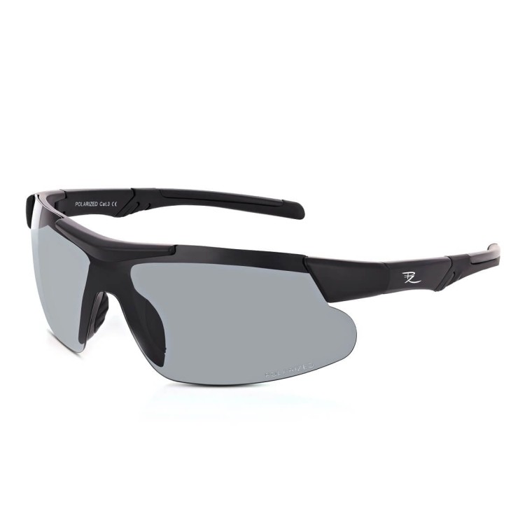 Sportowe okulary przeciwsłoneczne z polaryzacją i filtrem UV400 Czarne POL-449