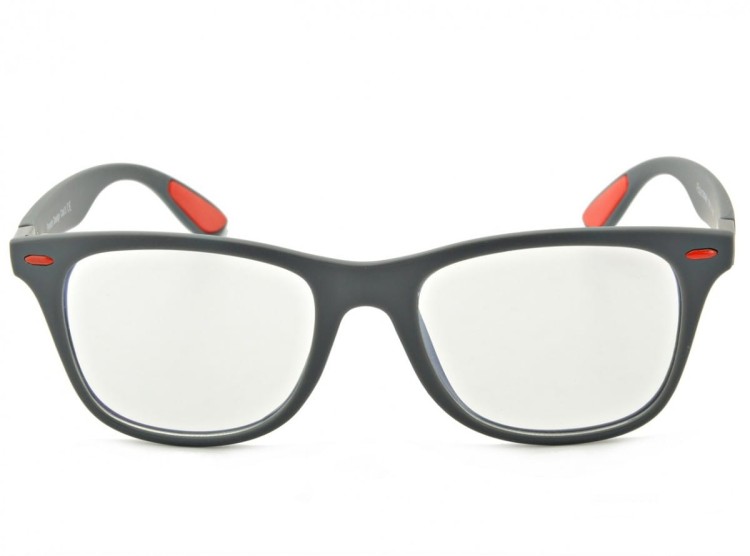 Męskie okulary Nerd z filtrem światła niebieskiego do komputera zerówki POL-BLF-790K