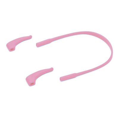 Elastyczne dziecięce oprawki okularowe zerówki owalne + gumka Sunoptic K1B Różowe