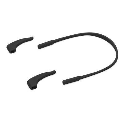 Elastyczne dziecięce oprawki okularowe zerówki owalne + gumka Sunoptic K1C Czarne