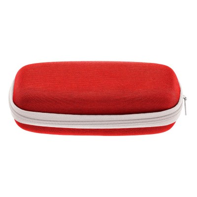 Elastyczne dziecięce oprawki okularowe zerówki owalne + gumka Sunoptic K1D Czerwone